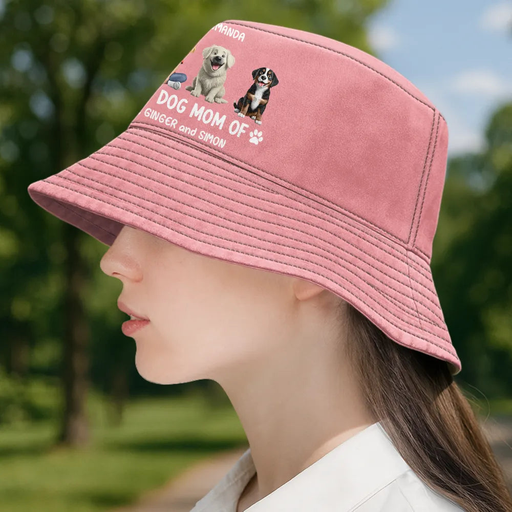 Dog Lovers, Dog Mom, Dog Dad, Pet Dad, Pet Mom, Pet Lovers, Love - Proud Dog Mom Dog Dad - Personalized Bucket Hat
