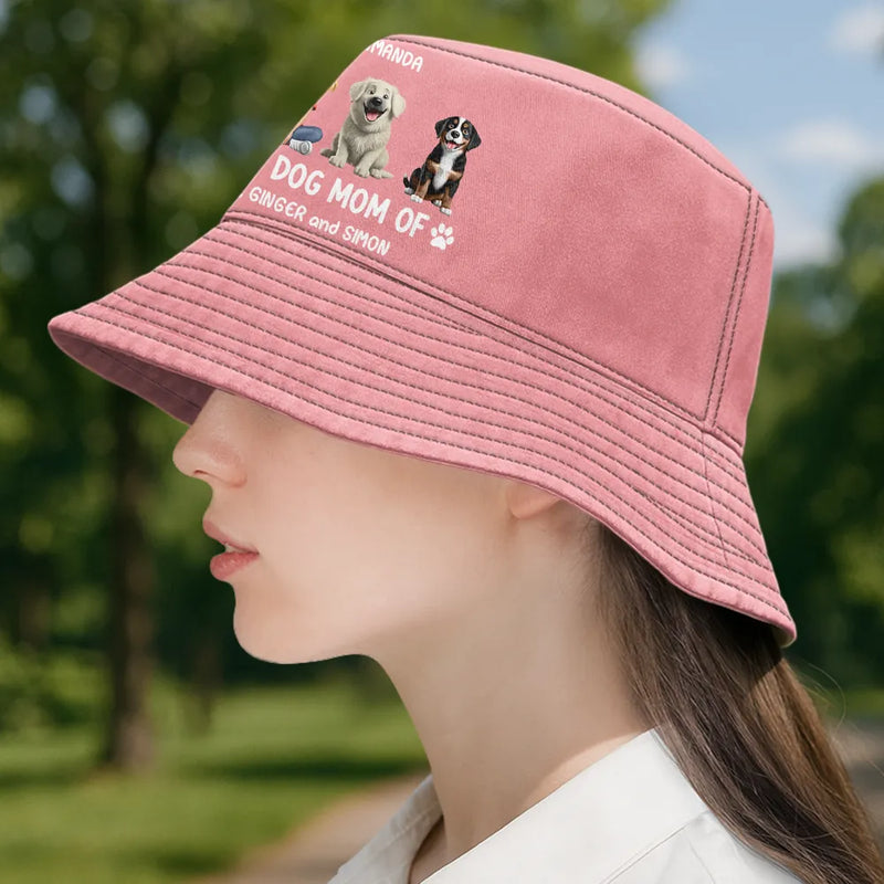Dog Lovers, Dog Mom, Dog Dad, Pet Dad, Pet Mom, Pet Lovers, Love - Proud Dog Mom Dog Dad - Personalized Bucket Hat