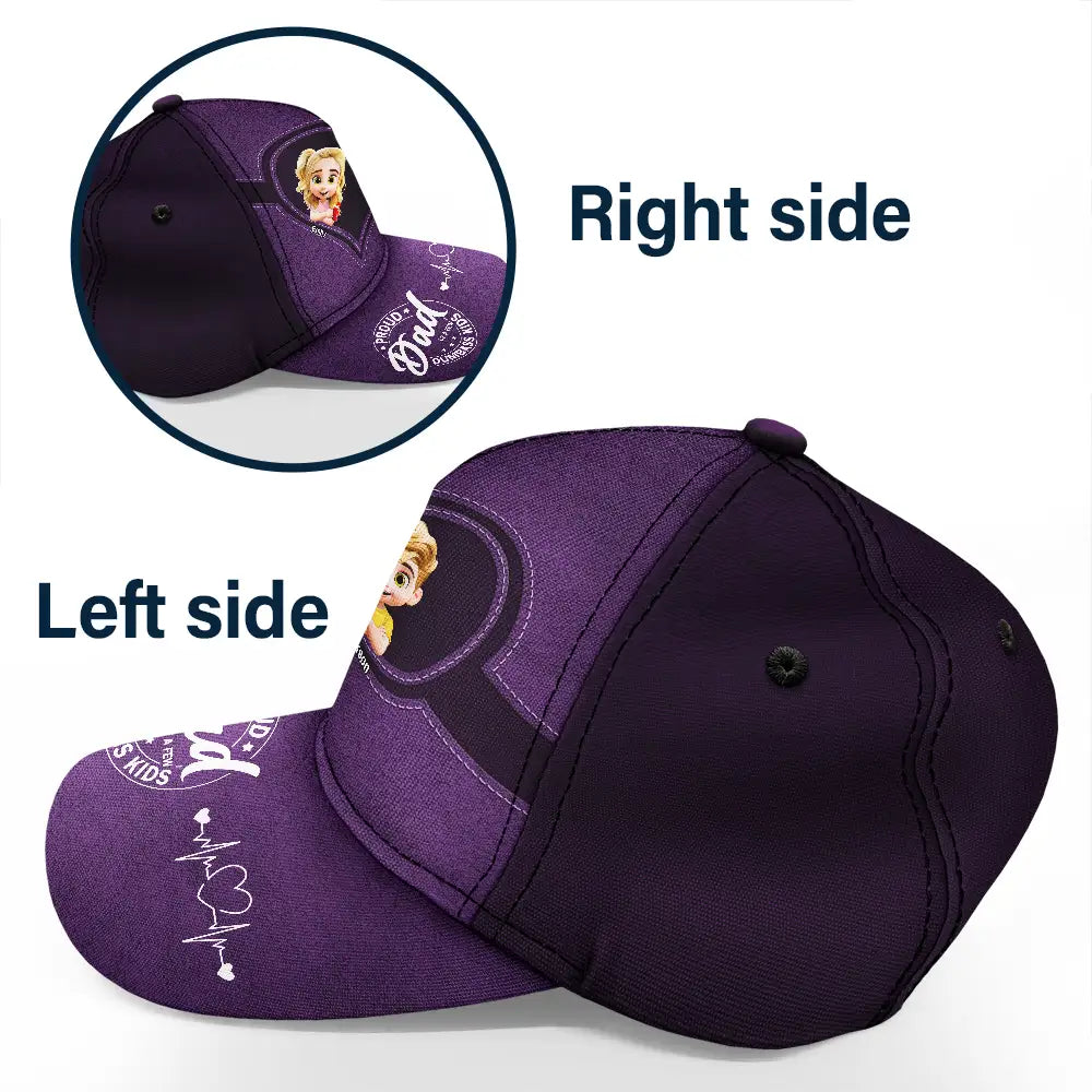 Gift For Father, Gift For Grandpa, Grandpa - Grandkids, Dad - Children, Happy - Proud Father Of A Few Dumbass Kids - Personalized Classic Cap