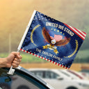 Independence Day, Happy, America 250th, Gift For Women, Gift For Men, Gift For Yourself, Family - Proud To Be An American 250th Anniversary USA - Personalized Car Flag