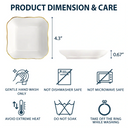 Gift For Grandma, Gift For Mother, Love - Grandma's Garden Birth Flower - Personalized Lace Square Jewelry Dish