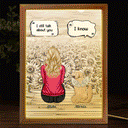 I Miss You - Memorial Gift For Pet Lovers, Dog Mom, Dog Dad, Cat Mom, Cat Dad - Personalized Picture Frame Light Box