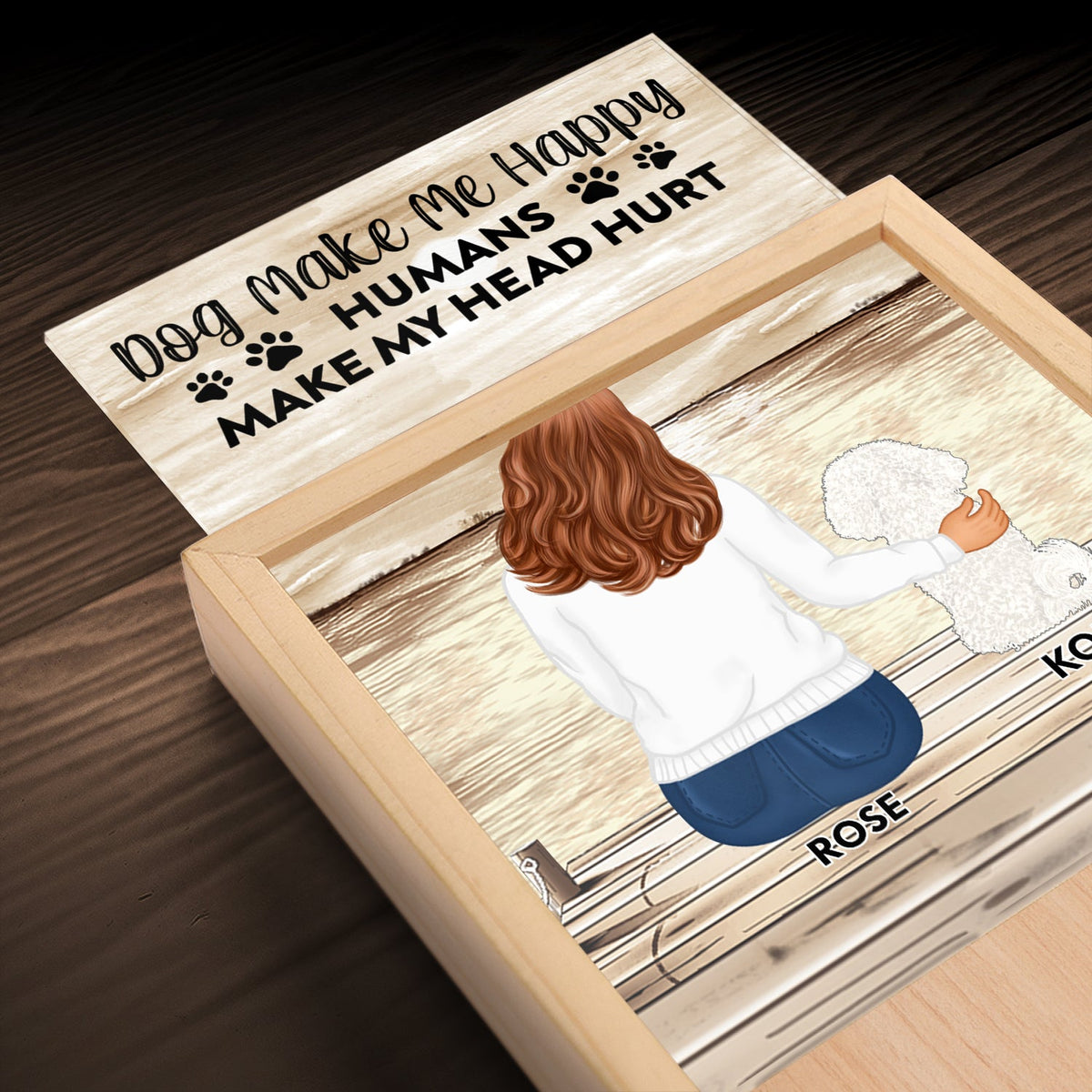 A Bond That Can't Be Broken - Gift For Dog Lovers, Dog Mom, Dog Dad - Personalized Picture Frame Light Box