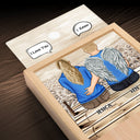 I Miss You I Know - Memorial Gift For Family, Friends, Siblings - Personalized Picture Frame Light Box