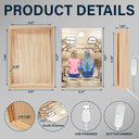 I Miss You I Know - Memorial Gift For Family, Friends, Siblings - Personalized Picture Frame Light Box