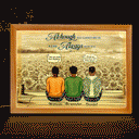 Always On Our Minds Forever In Our Hearts - Memorial Gift For Family, Siblings - Personalized Picture Frame Light Box