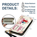 Always My Mother Forever My Friend - Gift For Mom, Mama, Mother - Personalized Leather Long Wallet