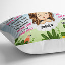 Grandma Mother Hugged This Soft Pillow Sunflowers - Gift For Granddaughter, Grandson, Kids - Personalized Pillow