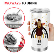 Graduate Nutrition Facts - Graduation Gift - Personalized Tumbler