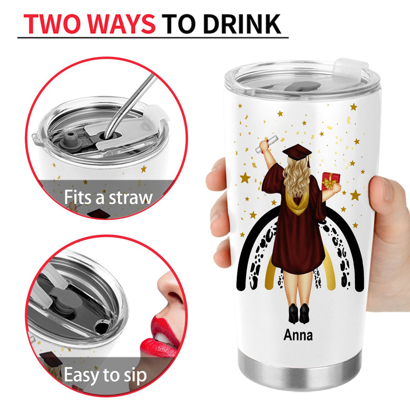 Informations nutritionnelles pour les diplômés - Cadeau de fin d'études - Gobelet personnalisé