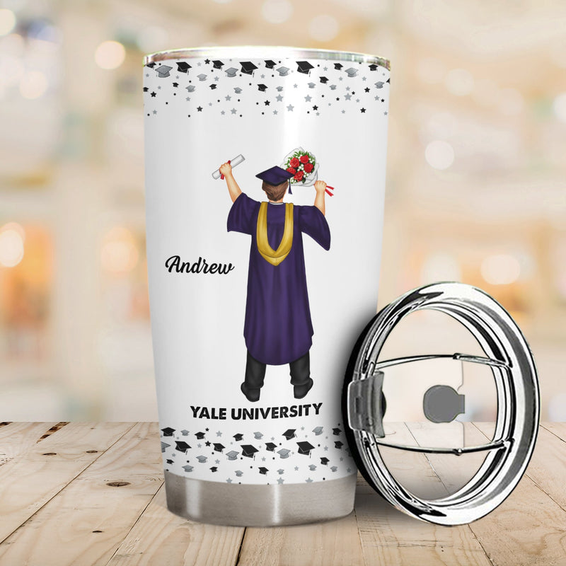 Vous y croyiez, vous l'avez fait ! Cadeau de fin d'études pour amis et enfants ! Gobelet personnalisé