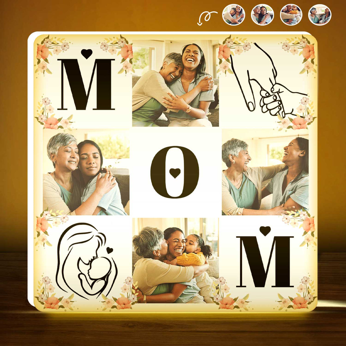 Custom Photo We Love You Mom - Gift For Mother, Mama - Personalized Cu ...