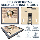 Custom Photo The Moment That You Left Me - Pet Memorial Gift, Cat Lovers, Dog Lovers - Personalized Pet Loss Sign, Collar Frame