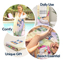 Monogram Beach Towel - Gift For Women, Beach Lovers - Personalized Beach Towel