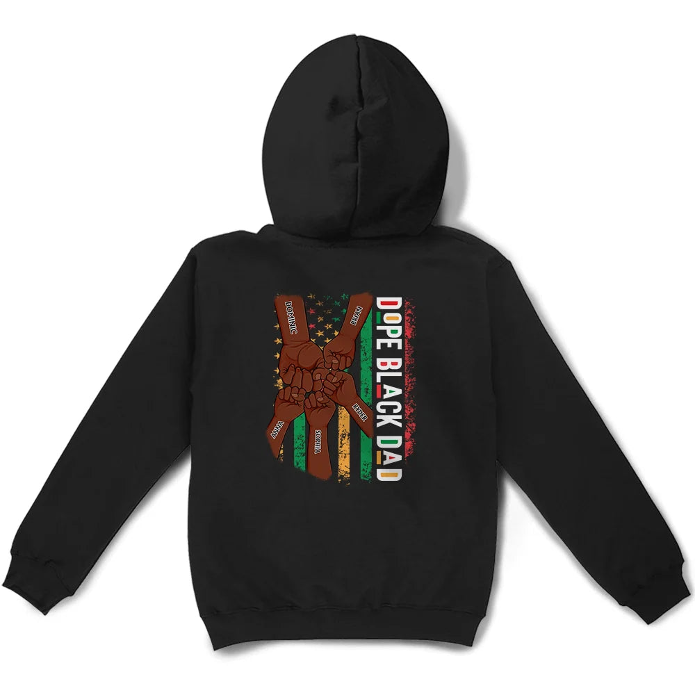 Dope Black Dad - Personalize T Shirt