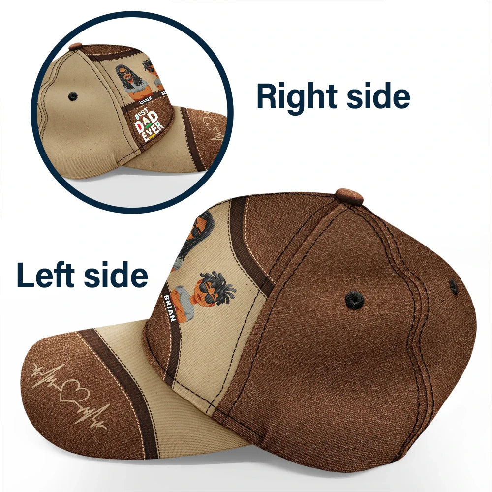 Dope Black Dad Best Dad Ever - Personalized Classic Cap