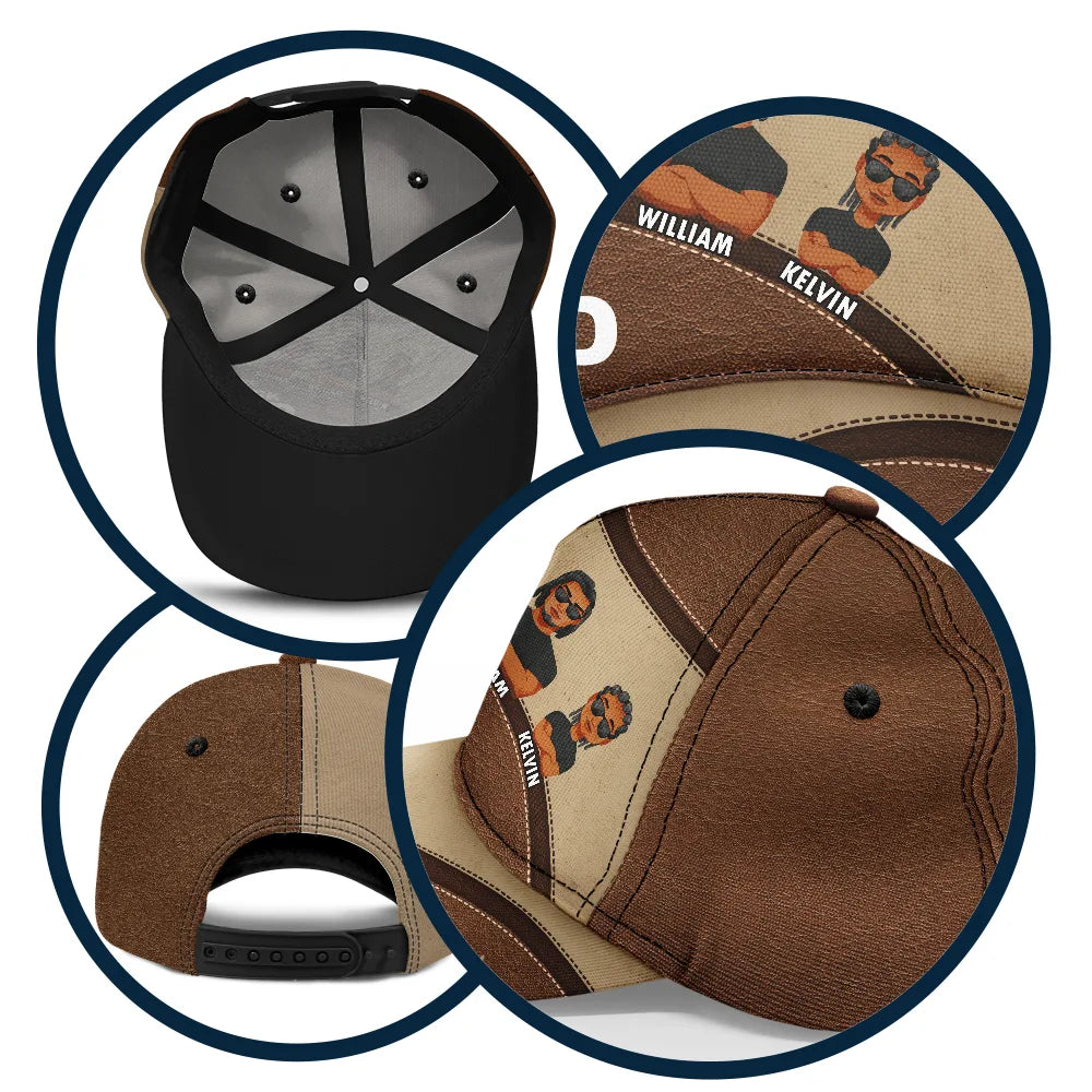 Dope Black Dad Best Dad Ever - Personalized Classic Cap