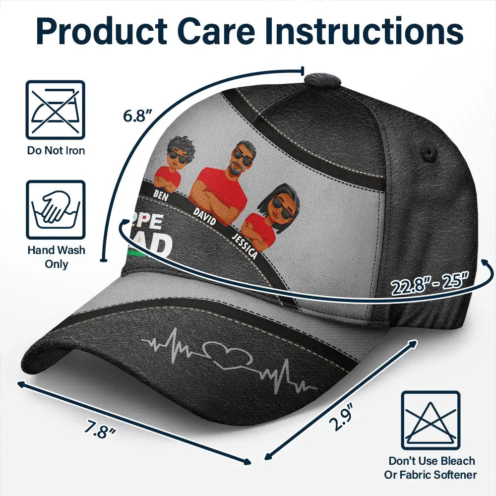 Dope Black Dad Best Dad Ever - Personalized Classic Cap