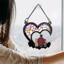 Friends Live Forever In The Memories We Keep - Personalized Window Hanging Suncatcher Ornament