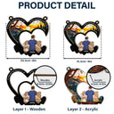 Friends Live Forever In The Memories We Keep - Personalized Window Hanging Suncatcher Ornament