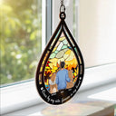 Memorial Once By My Side, Forever In My Heart - Personalized Window Hanging Suncatcher Ornament