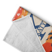 Serviette de plage Monogram Summer Vibe - Serviette de plage personnalisée