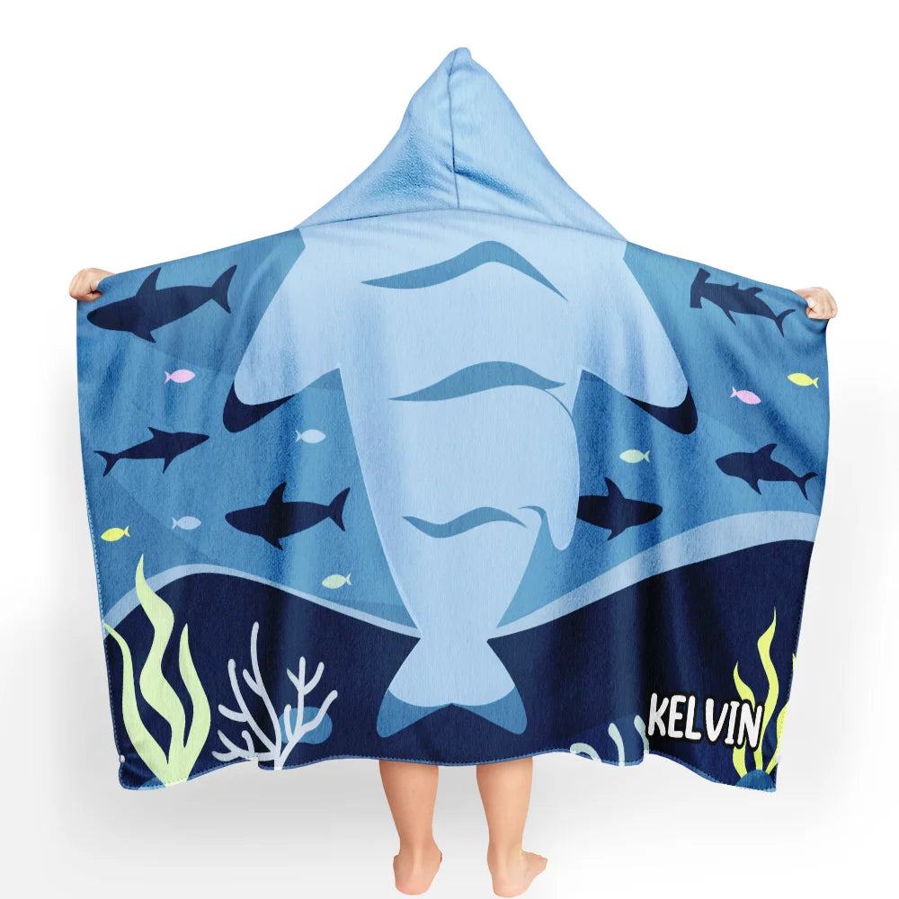 Kids Animal - Personalized Hooded Beach Towel
