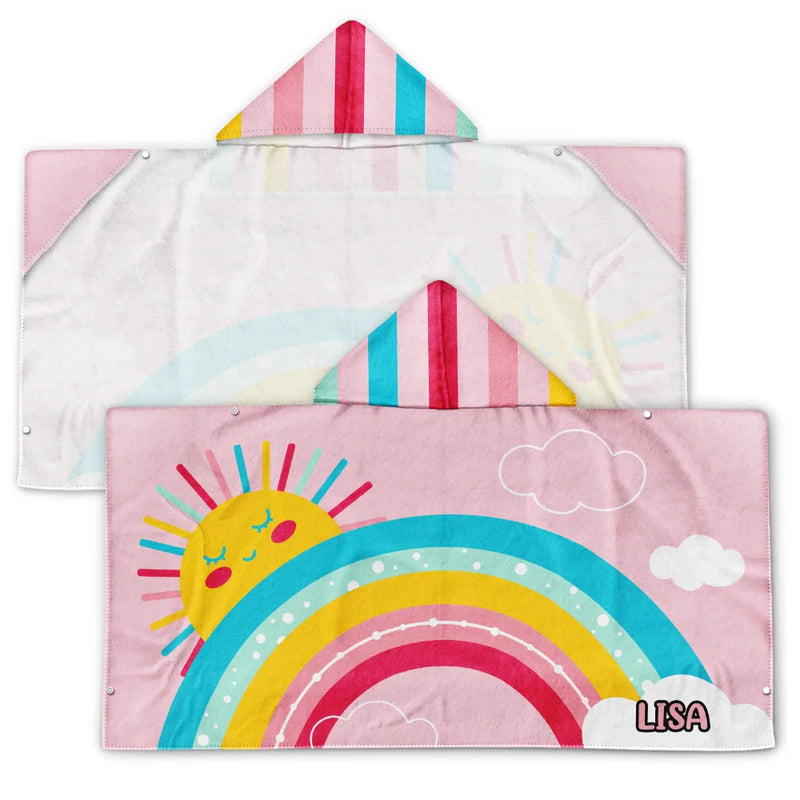 Kids Animal - Personalized Hooded Beach Towel