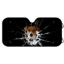 Custom Photo Cats Dogs Broken Glasses - Personalized Auto Sunshade