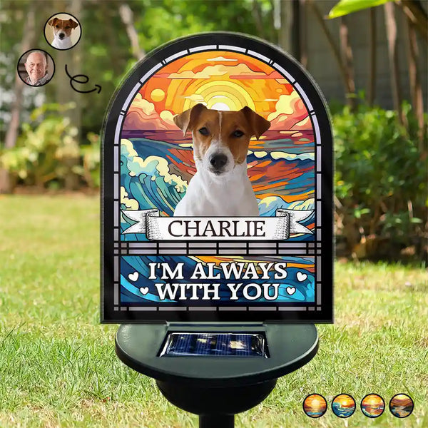 Custom Photo I'm Always With You - Personalized Solar Light