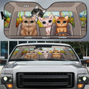 Cat's Trip - Personalized Auto Sunshade