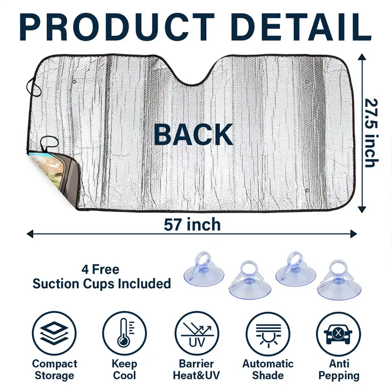 Life Is Better With The Pet Dog Cat - Personalized Auto Sunshade