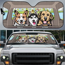 Dog's Trip - Personalized Auto Sunshade