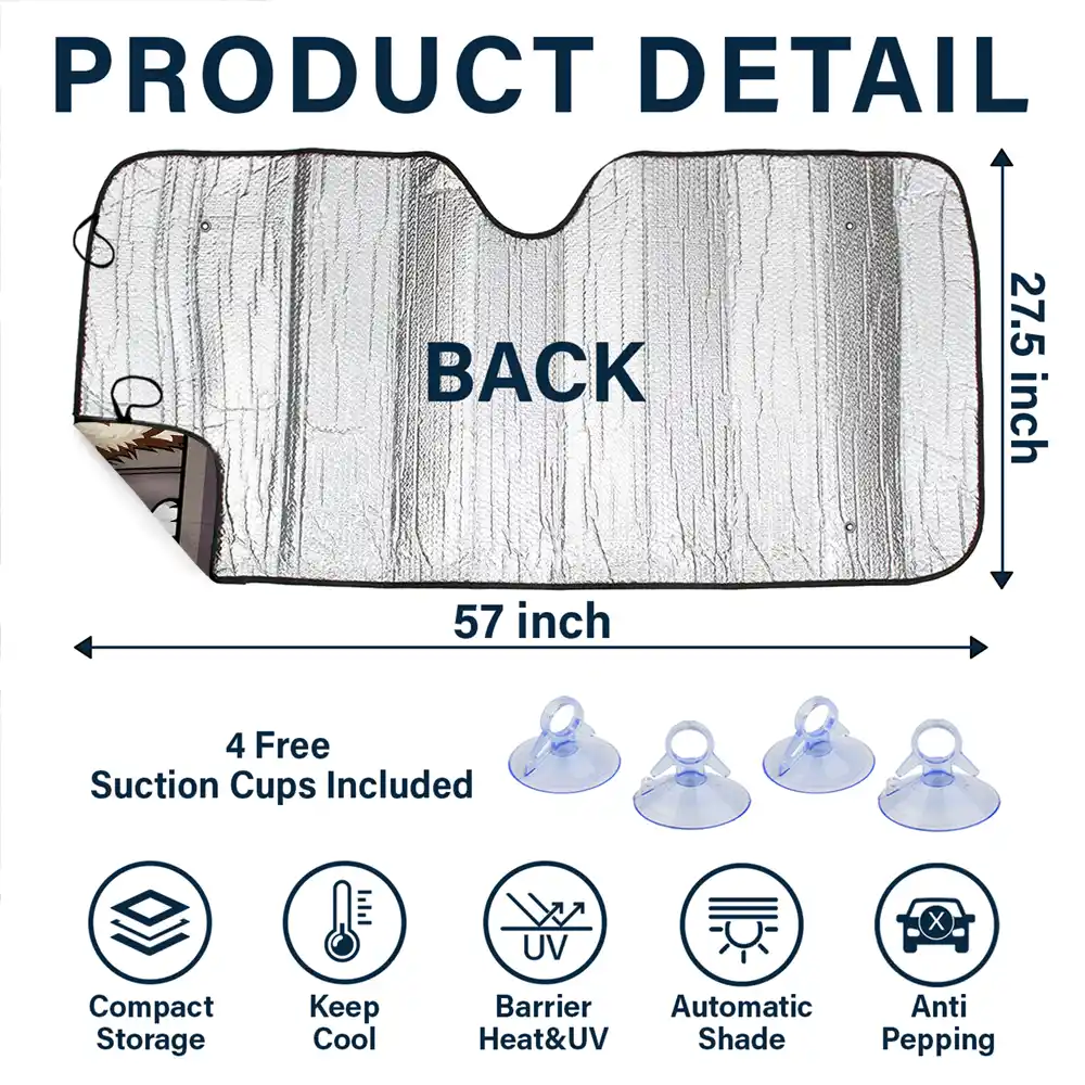 Dog's Trip - Personalized Auto Sunshade