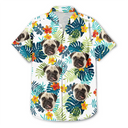 Custom Photo Tropical Vibes Pet Face - Personalized Hawaiian Shirt