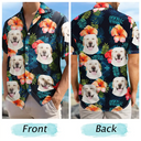 Custom Photo Tropical Vibes Pet Face - Personalized Hawaiian Shirt