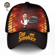 Custom Photo The Smoker BBQ Grilling - Personalized Classic Cap