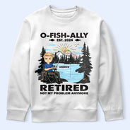 Ce n'est plus mon problème, pêche vintage - T-shirt personnalisé