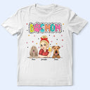 Dog Mom Dog Mum Dalmatian Dots - Personalized T Shirt