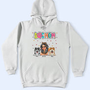 Dog Mom Dog Mum Dalmatian Dots - Personalized T Shirt