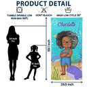 Beach Cartoon Kid - Personalized Beach Towel
