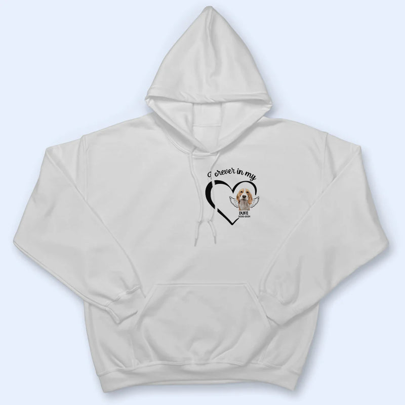 Custom Photo Forever In My Heart Memorial - Personalized T Shirt