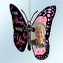 Custom Photo I Will Carry You With Me Memorial - Personalized Acrylic Car Hanger