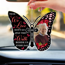 Custom Photo I Will Carry You With Me Memorial - Personalized Acrylic Car Hanger