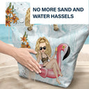 Beach Girl Birth Flowers - Personalized Beach Bag
