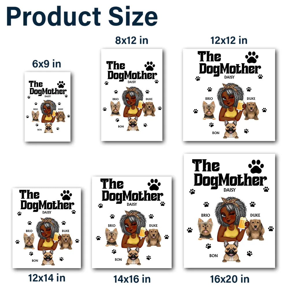 La Mère Chien Maman Chien - Autocollant Décoratif Personnalisé