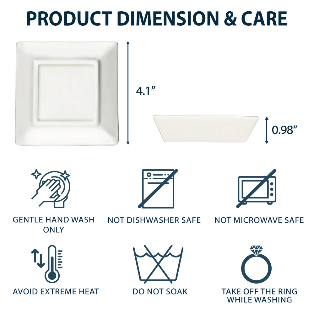 Girl With Birth Flowers - Personalized Ring Dish