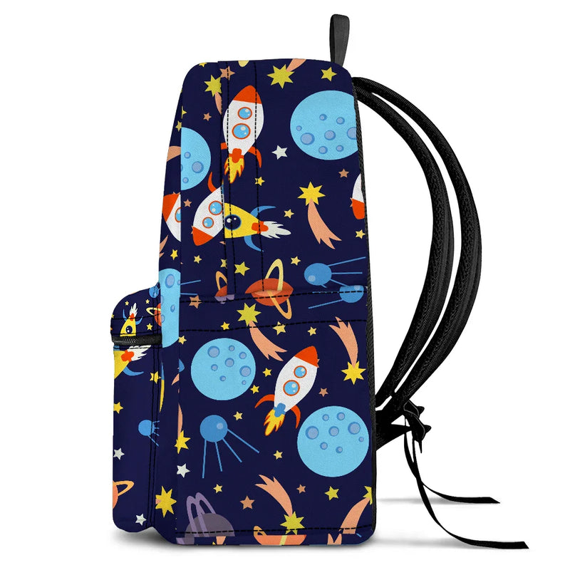 Cute Vehicle Background - Personalized Canvas Backpack