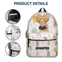 Cute Vehicle Background - Personalized Canvas Backpack
