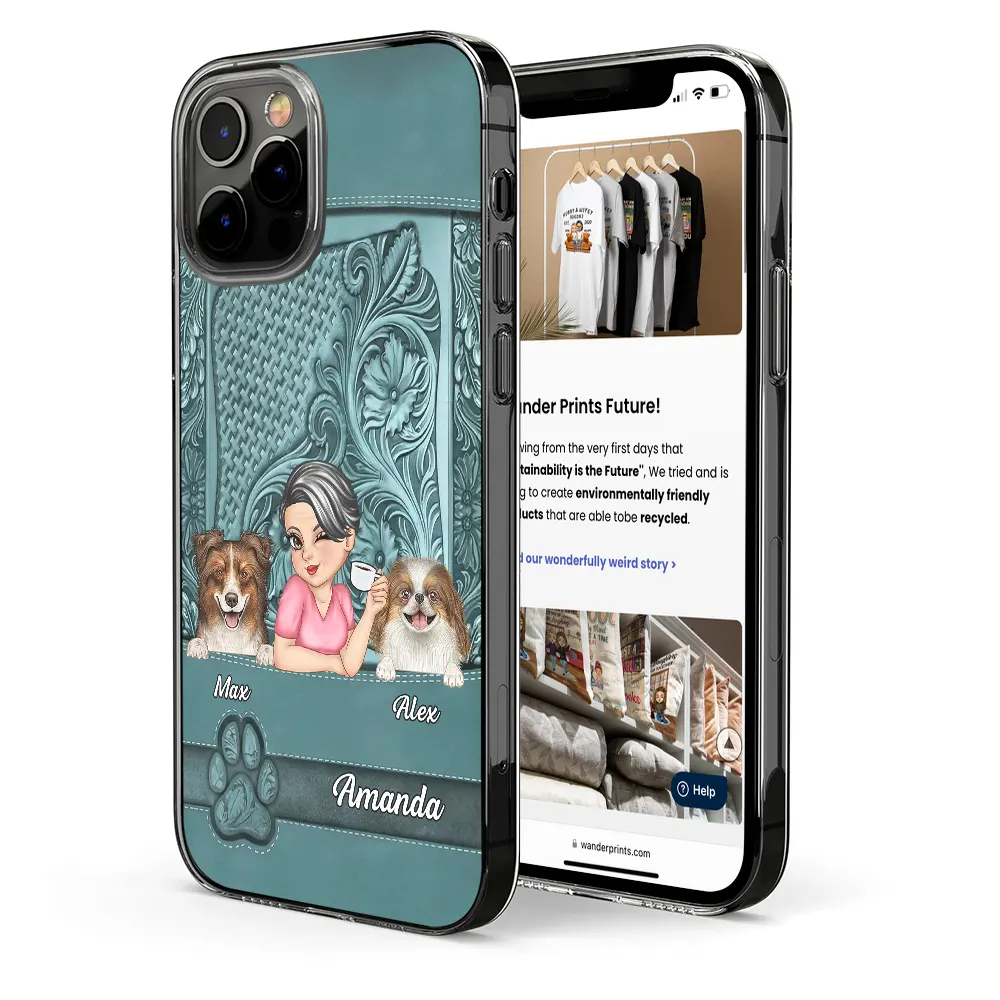 Dog Mom - Personalized Clear Phone Case